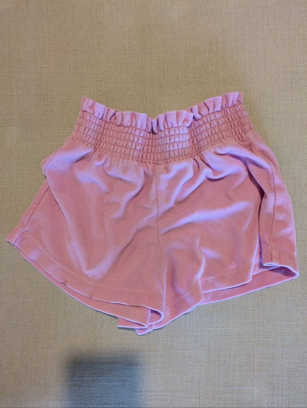 Crewcuts Pink Smocked High-Waist Girl's Shorts